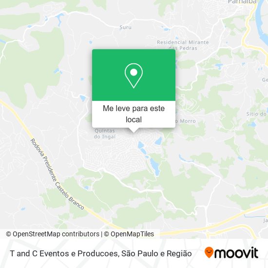 T and C Eventos e Producoes mapa