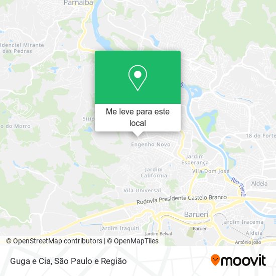 Guga e Cia mapa