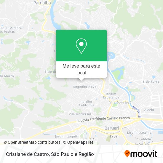 Cristiane de Castro mapa