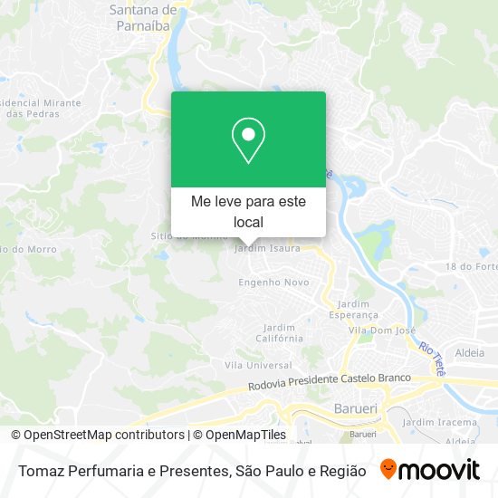 Tomaz Perfumaria e Presentes mapa