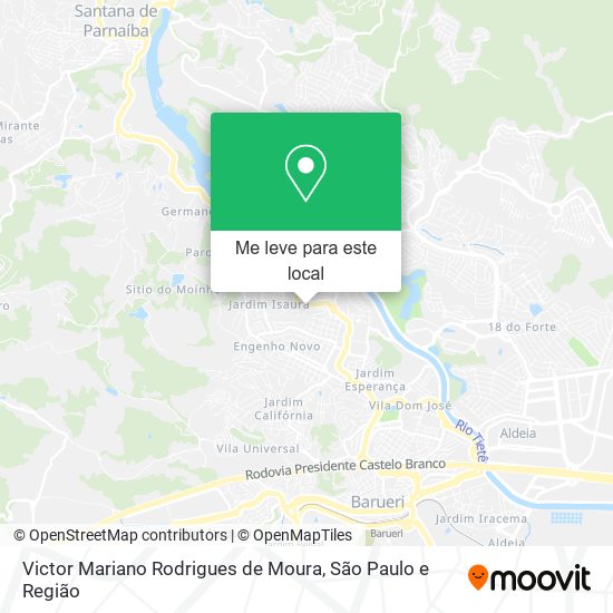 Victor Mariano Rodrigues de Moura mapa