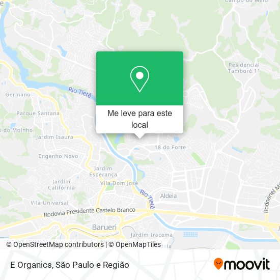 E Organics mapa