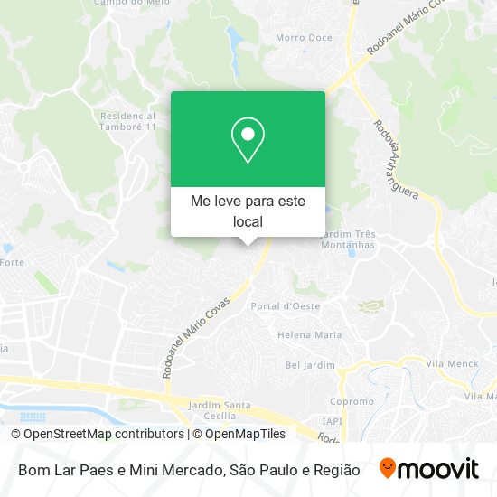 Bom Lar Paes e Mini Mercado mapa