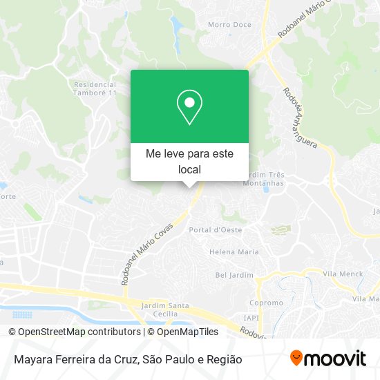 Mayara Ferreira da Cruz mapa