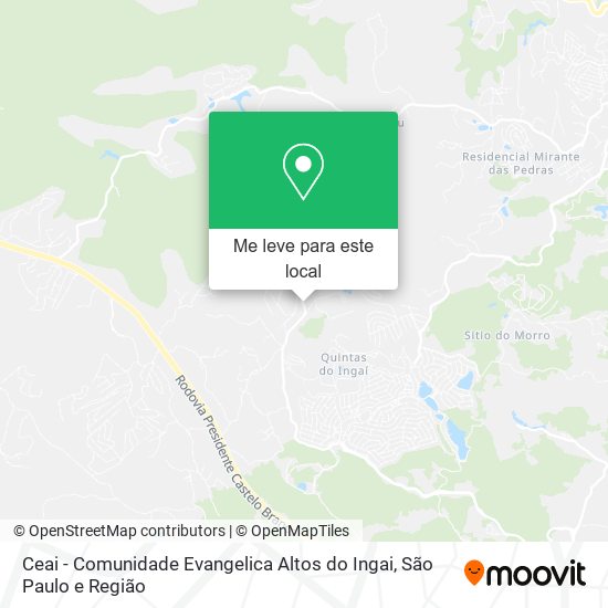 Ceai - Comunidade Evangelica Altos do Ingai mapa