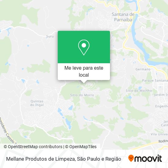 Mellane Produtos de Limpeza mapa