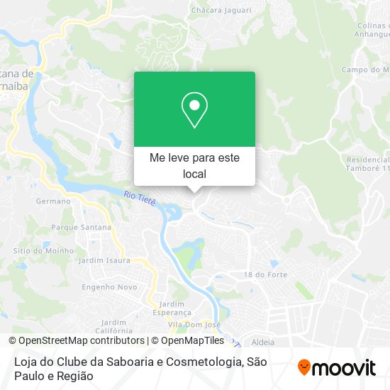 Loja do Clube da Saboaria e Cosmetologia mapa