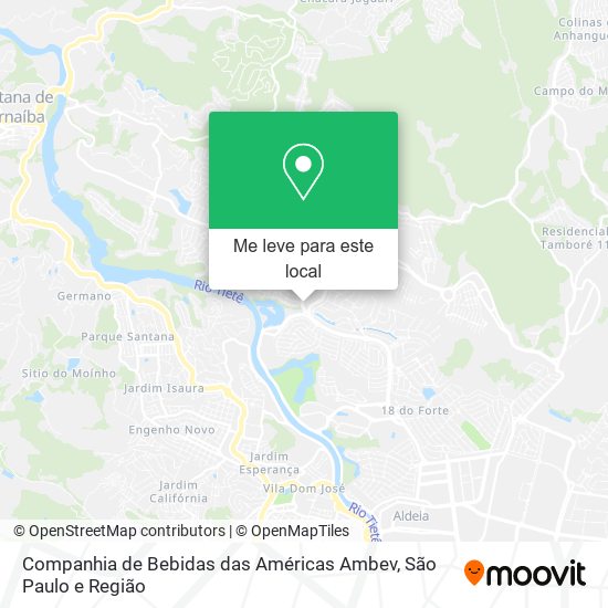 Companhia de Bebidas das Américas Ambev mapa