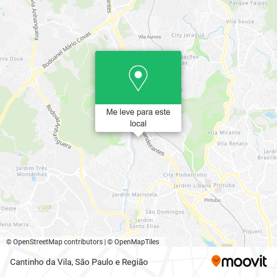 Cantinho da Vila mapa