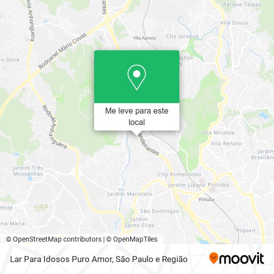 Lar Para Idosos Puro Amor mapa