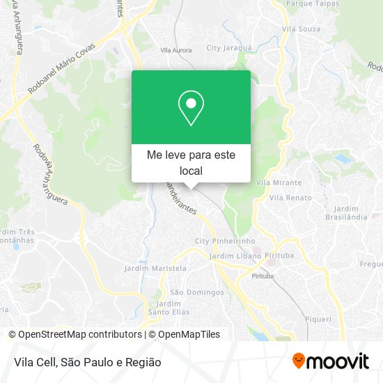 Vila Cell mapa