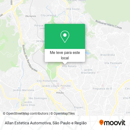 Allan Estetica Automotiva mapa