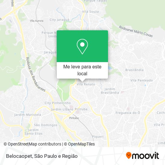 Belocaopet mapa