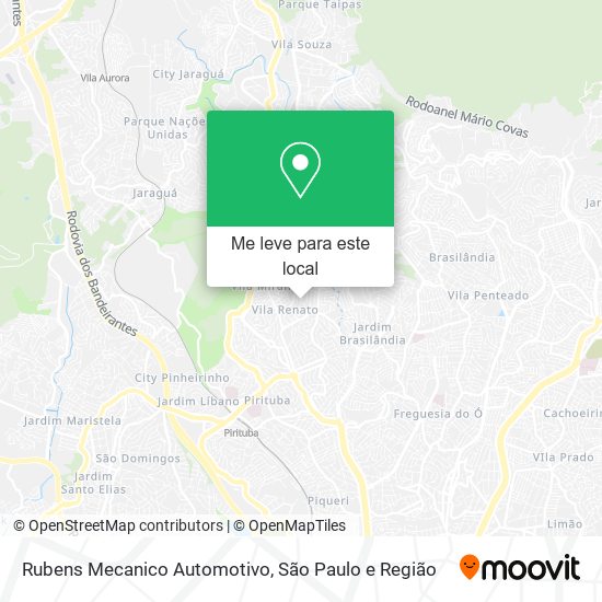 Rubens Mecanico Automotivo mapa