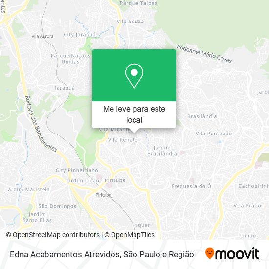 Edna Acabamentos Atrevidos mapa