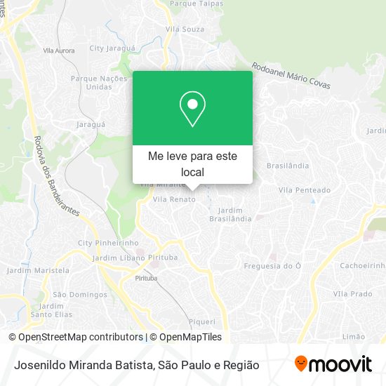 Josenildo Miranda Batista mapa