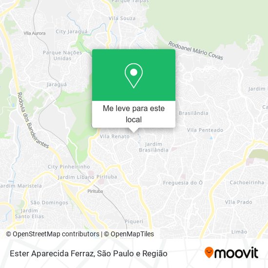 Ester Aparecida Ferraz mapa