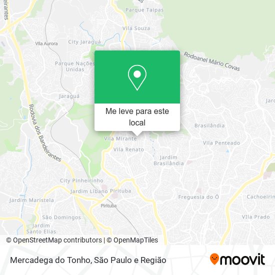 Mercadega do Tonho mapa