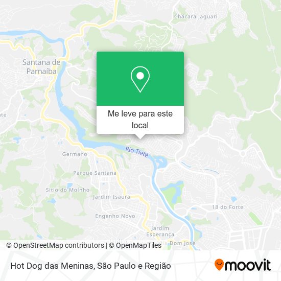 Hot Dog das Meninas mapa