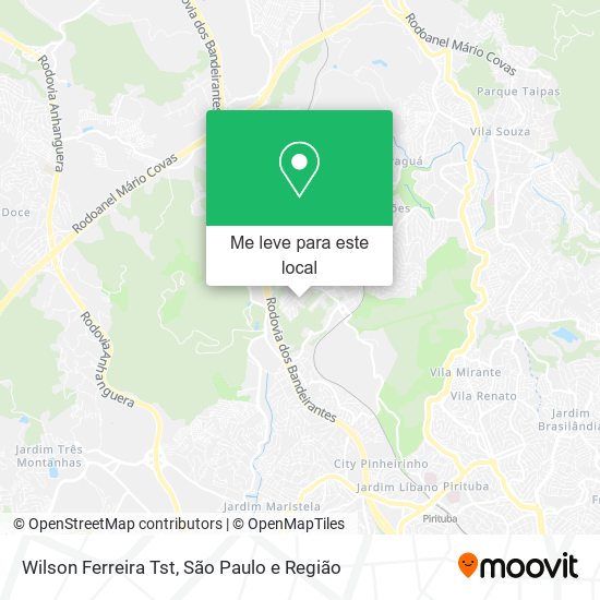 Wilson Ferreira Tst mapa
