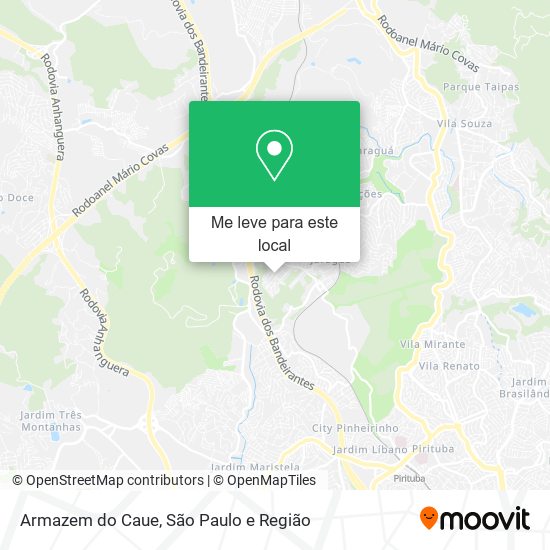 Armazem do Caue mapa