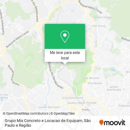 Grupo Mix Concreto e Locacao de Equipam mapa