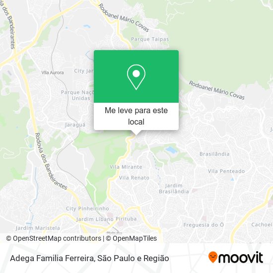 Adega Familia Ferreira mapa