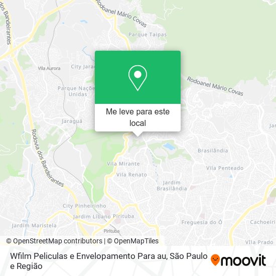 Wfilm Peliculas e Envelopamento Para au mapa