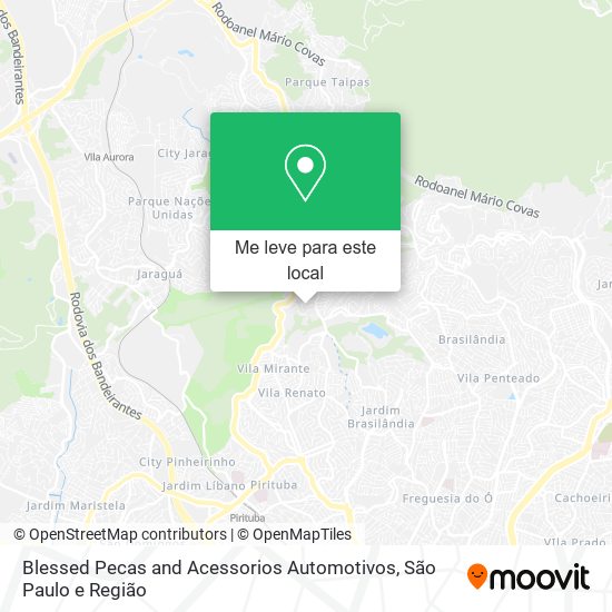 Blessed Pecas and Acessorios Automotivos mapa
