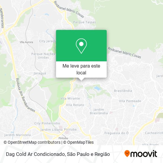 Dag Cold Ar Condicionado mapa