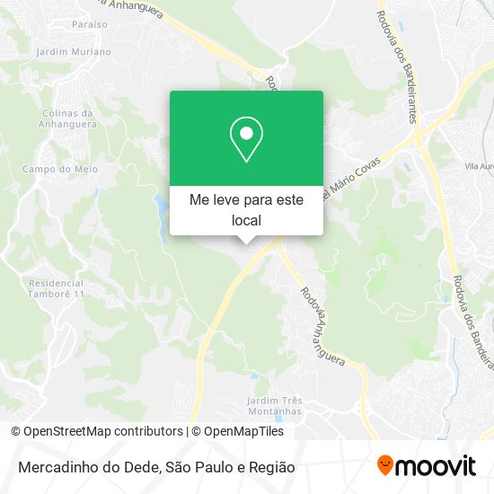 Mercadinho do Dede mapa