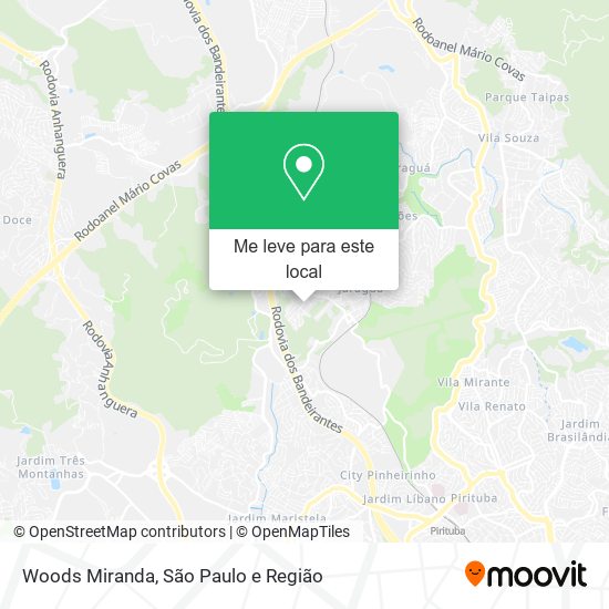 Woods Miranda mapa