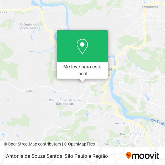 Antonia de Souza Santos mapa