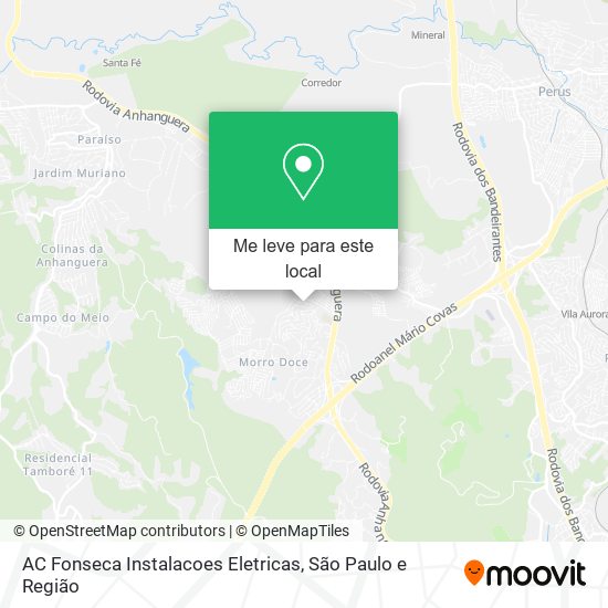 AC Fonseca Instalacoes Eletricas mapa