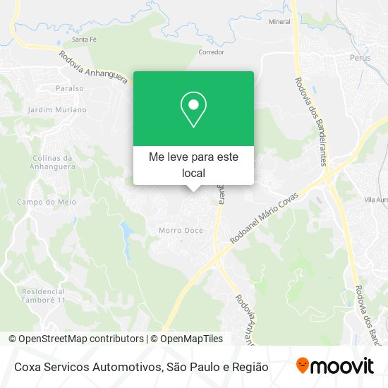 Coxa Servicos Automotivos mapa