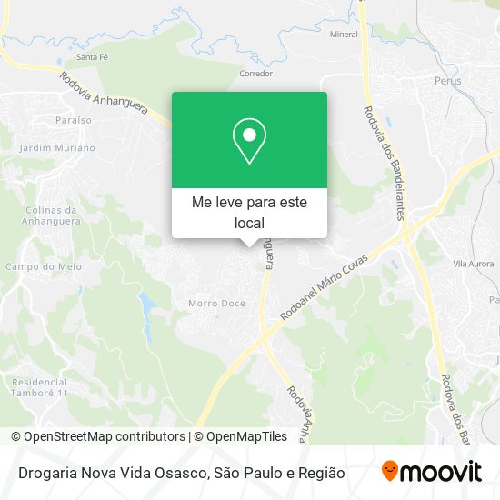 Drogaria Nova Vida Osasco mapa