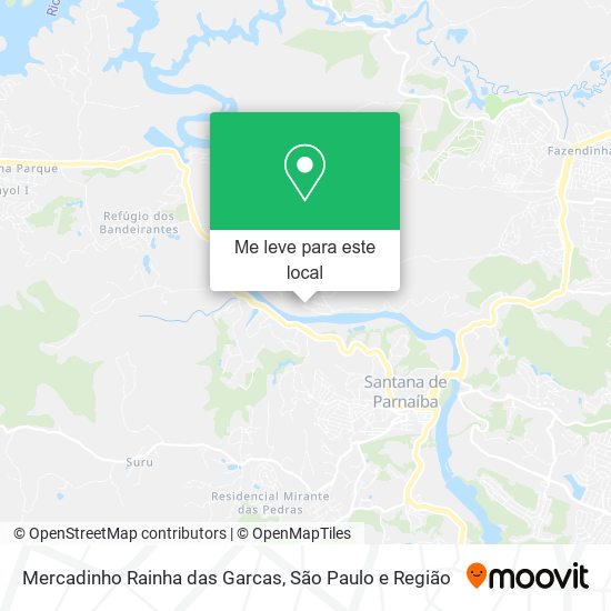 Mercadinho Rainha das Garcas mapa