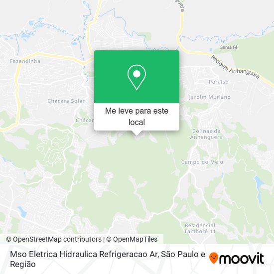 Mso Eletrica Hidraulica Refrigeracao Ar mapa