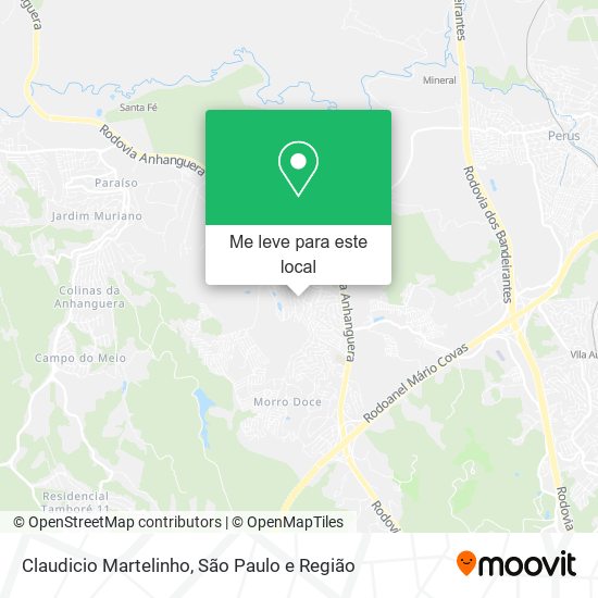 Claudicio Martelinho mapa