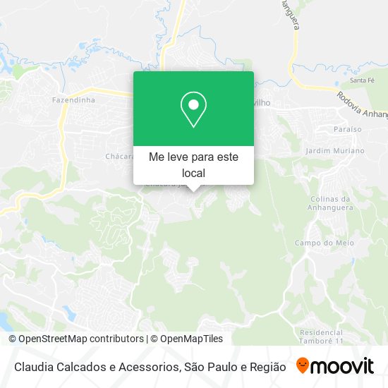 Claudia Calcados e Acessorios mapa