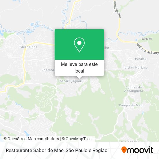 Restaurante Sabor de Mae mapa