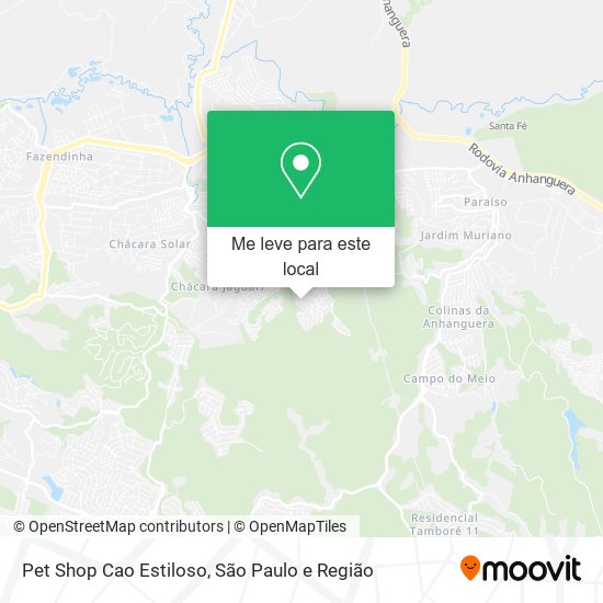 Pet Shop Cao Estiloso mapa