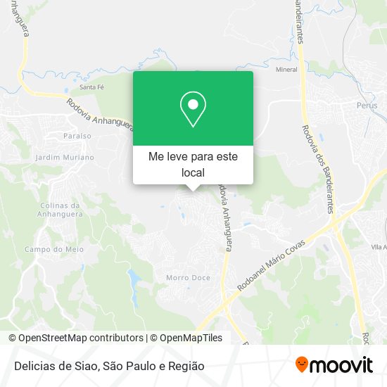 Delicias de Siao mapa