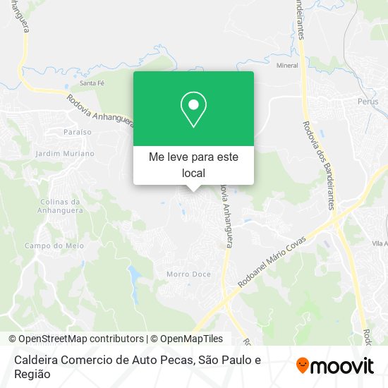 Caldeira Comercio de Auto Pecas mapa