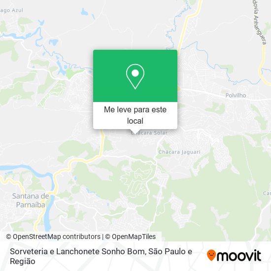 Sorveteria e Lanchonete Sonho Bom mapa