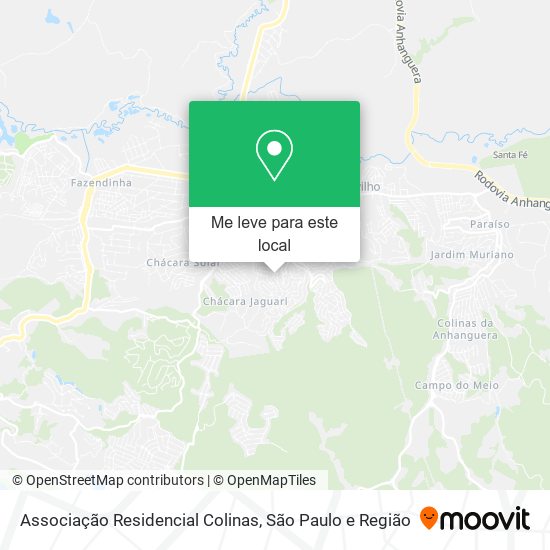 Associação Residencial Colinas mapa