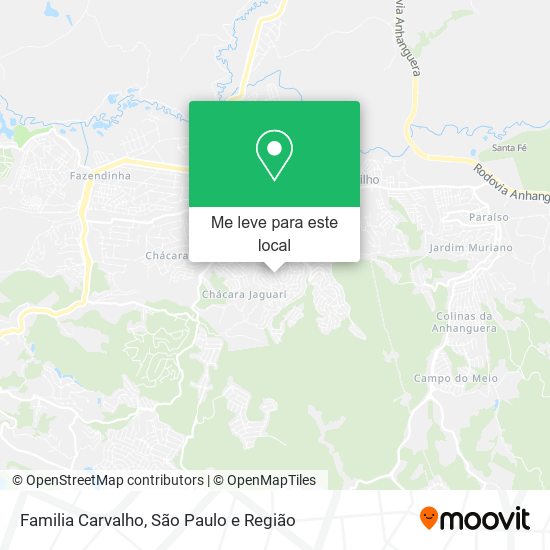 Familia Carvalho mapa