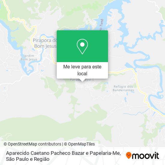 Aparecido Caetano Pacheco Bazar e Papelaria-Me mapa