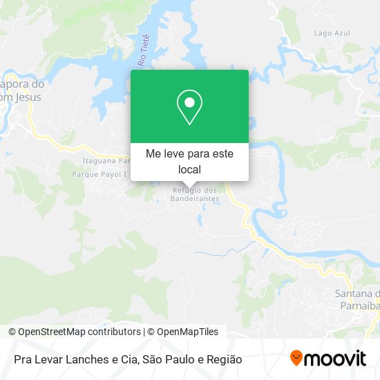 Pra Levar Lanches e Cia mapa