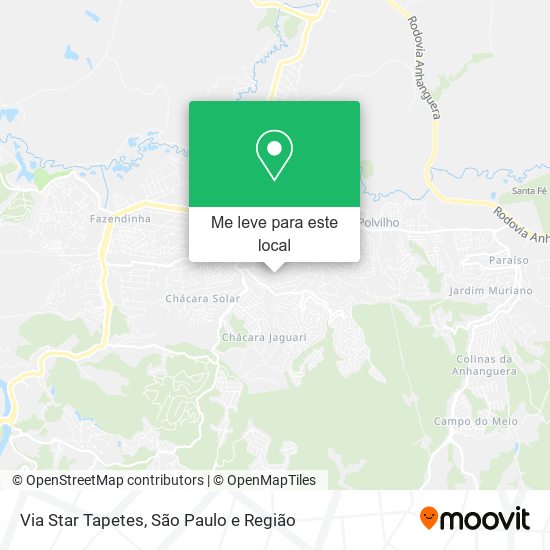 Via Star Tapetes mapa